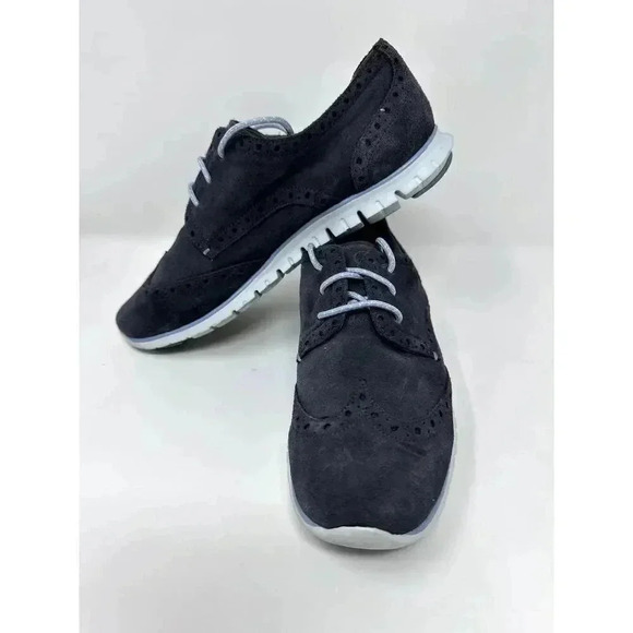 Cole‎ Haan Zerogrand Women's Suede Oxford Shoes Gray - Size 7.5 - Picture 1 of 10